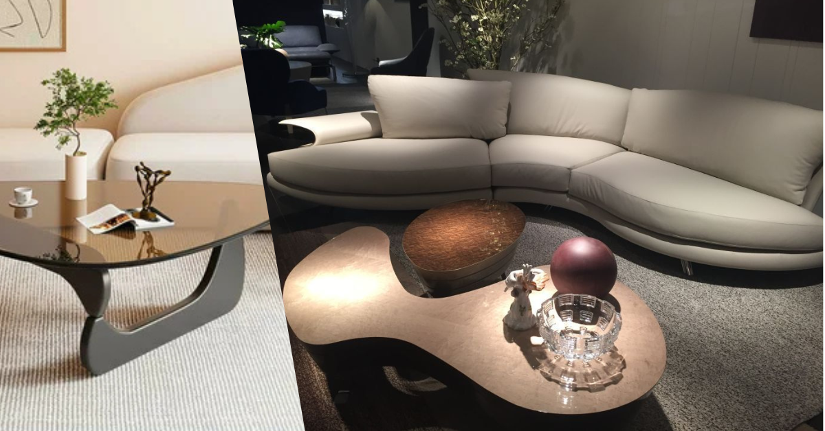 curved coffee table
