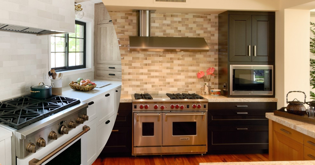 contemporary kitchen backsplash